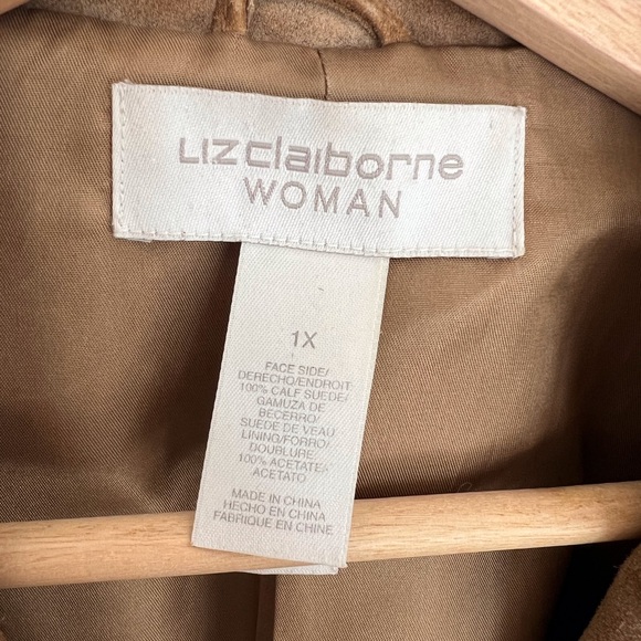 Liz Claiborne Brown Suede Blazer - Picture 4 of 5